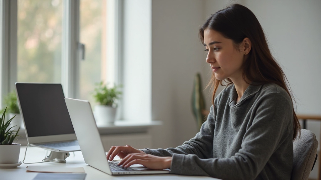 Študent pracujúci na online jazykovom kurze z domácej kancelárie