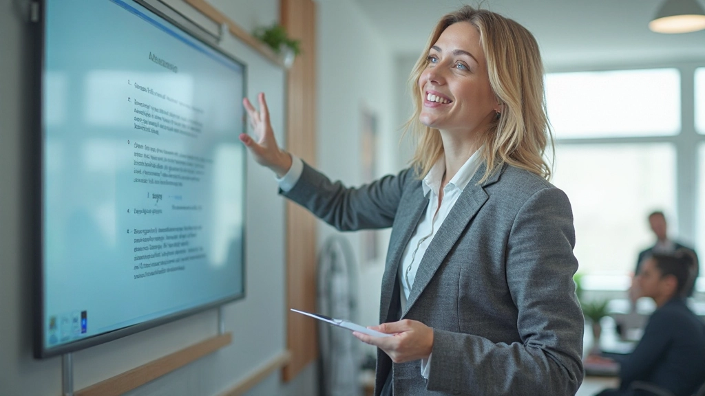 Moderná učebňa s interaktívnym vybavením pre pokročilých študentov